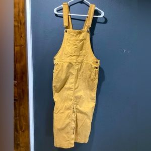 FREE PEOPLE Boyfriend Wide Wale Corduroy Overalls Dress
